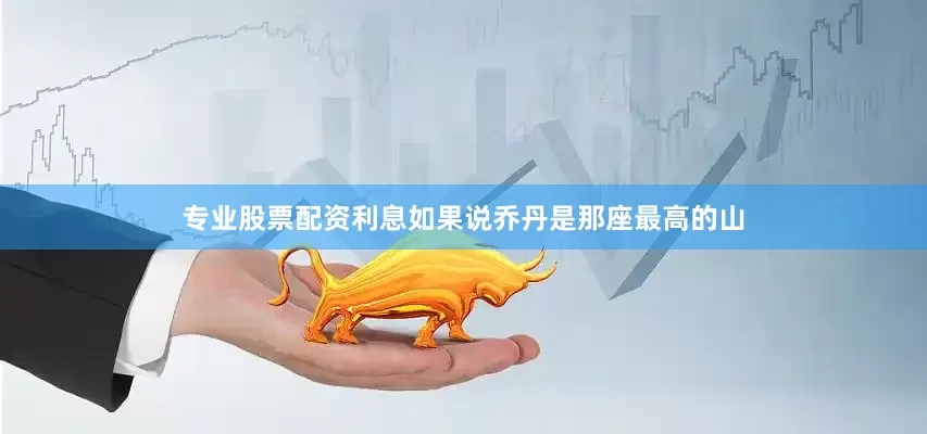 专业股票配资利息如果说乔丹是那座最高的山