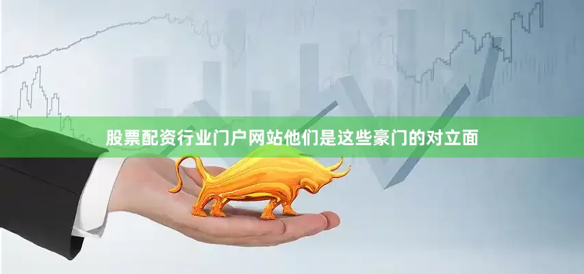 股票配资行业门户网站他们是这些豪门的对立面